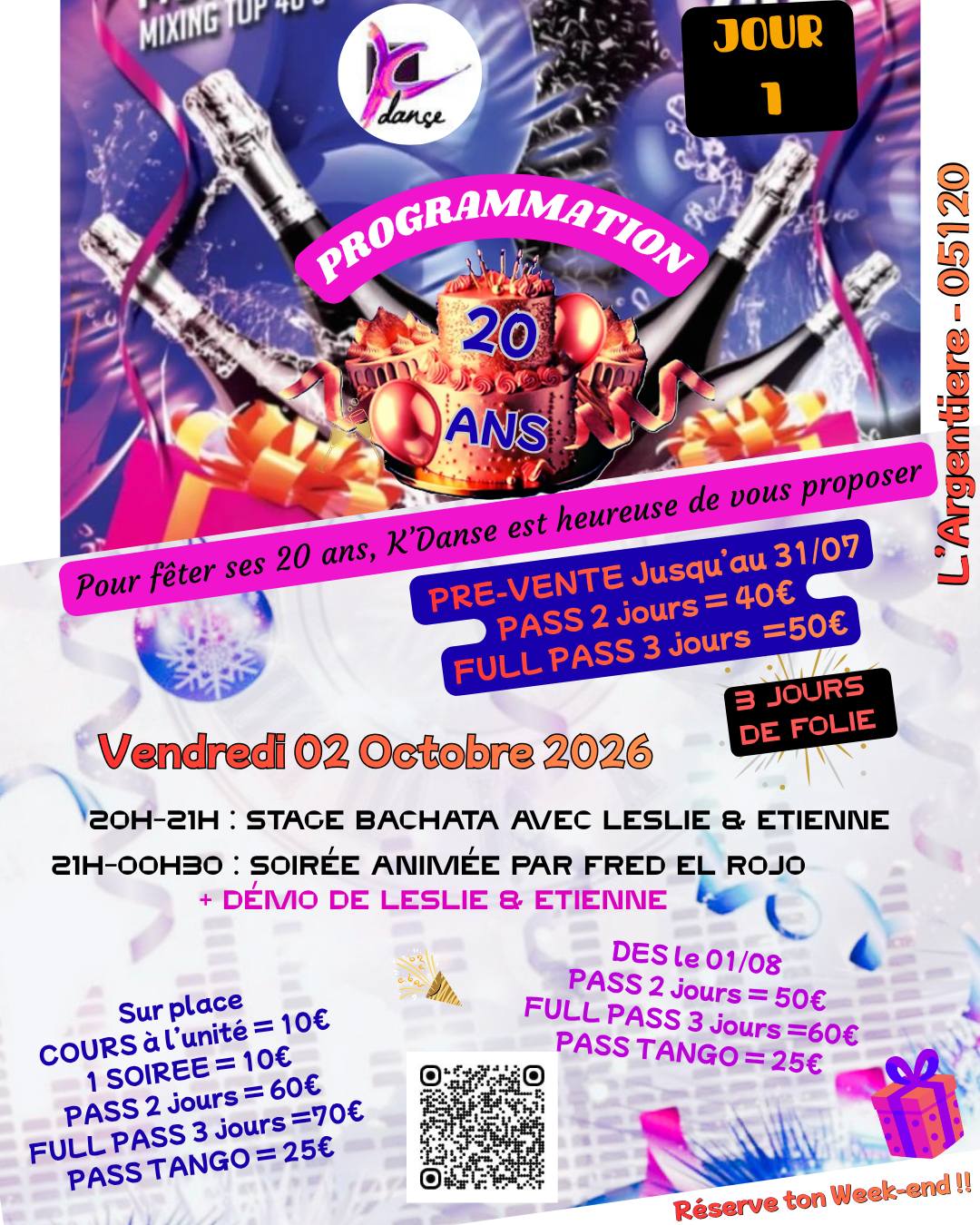 K'danse fête ses 20 ans - du 2 au 4 octobre 2026