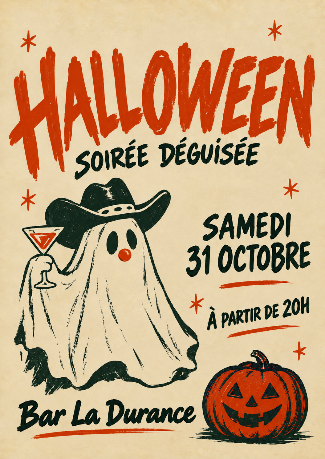 Halloween soirée déguisée au bar de la Durance - 31 octobre 2026